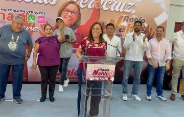 Se declara ganadora Rocío Nahle en Veracruz