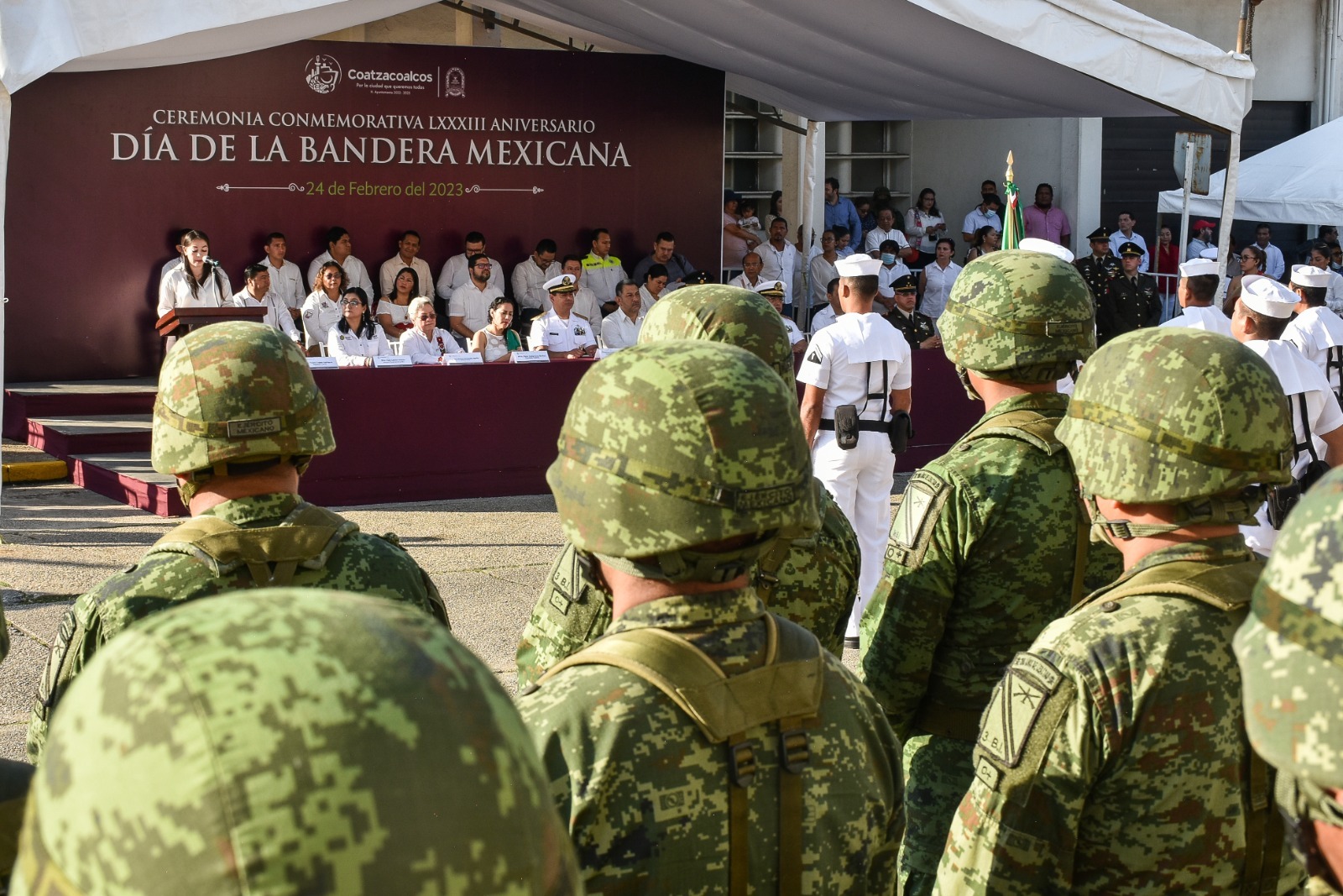 Conmemora Gobierno De Coatzacoalcos Día De La Bandera