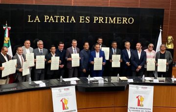 Hacen cancha en el Senado para homenajear a leyendas del futbol ...
