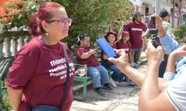 En Xalapa vamos bien en jornada de afiliación de Morena: Daniela Griego