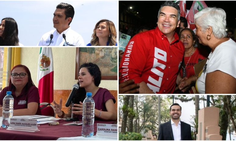  Llegan líderes nacionales de Morena, PRI, PAN, y MC a Veracruz