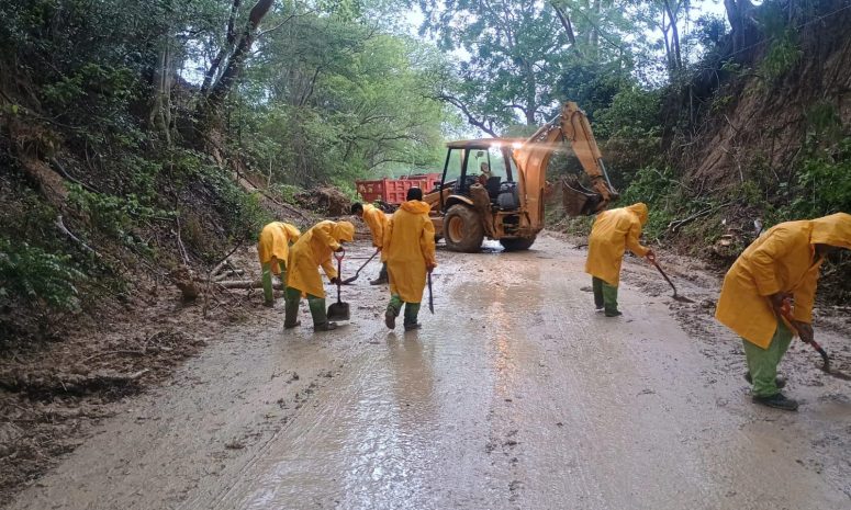 Atiende SICT derrumbe en tramo Alazán-Tantoyuca