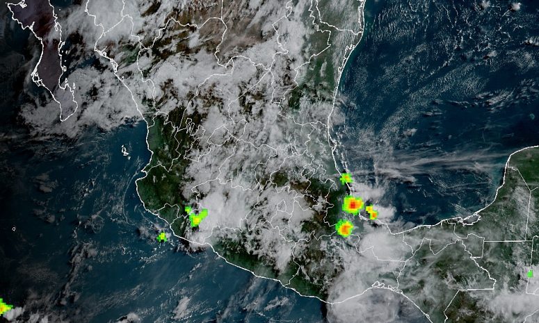 Continúa probabilidad de lluvias y tormentas en Veracruz