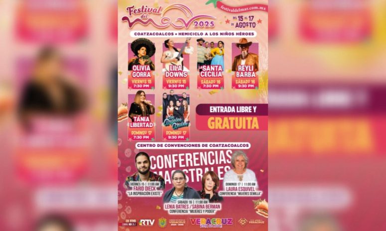 Gobierno de Veracruz presenta programa cultural del Festival del Mar