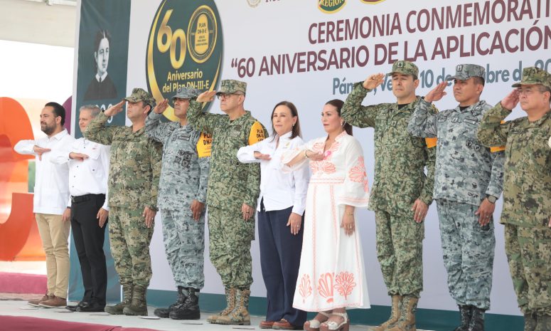 Conmemora Nahle 60 años del Plan DN-III-E; reconoce solidaridad ante inundaciones
