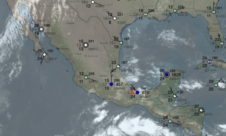 Continúan lluvias en gran parte de Veracruz