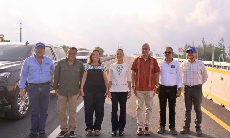 Cumple Sheinbaum compromiso; inauguran nuevo acceso al Puerto de Veracruz